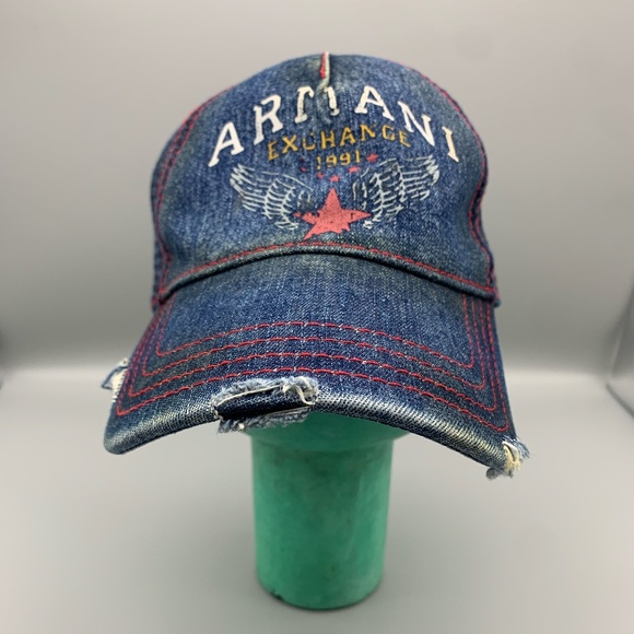Vintage Armani Exchange Denim Hat - Picture 1 of 1